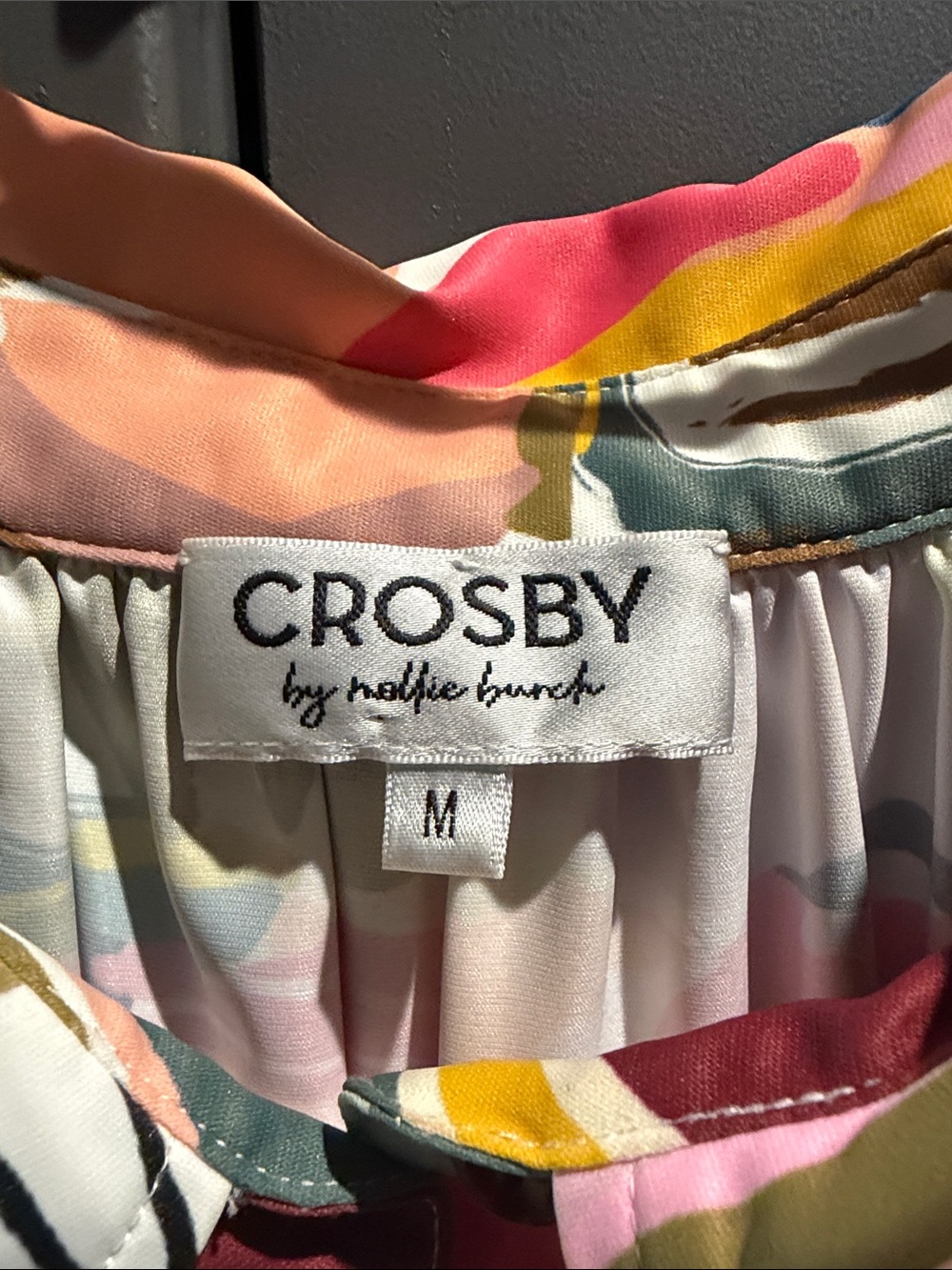 CROSBY by Mollie Burch Multicolor Abstract Print Midi Dress - Picture 2 of 3